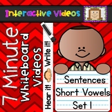 7 Minute Whiteboard Videos - Hear it! Write it! Sentences - Set 1