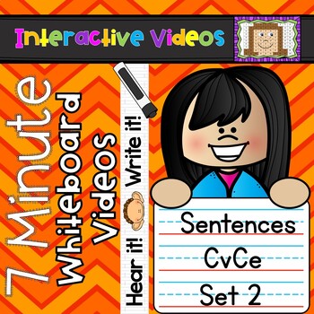 Preview of 7 Minute Whiteboard Videos - Hear it! Write it! Sentences - Set 2