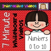 7 Minute Whiteboard Videos - Numbers to 10