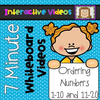 Preview of 7 Minute Whiteboard Videos - Ordering Numbers 1-10 and 11-20