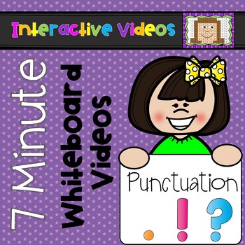 Preview of 7 Minute Whiteboard Videos - Punctuation