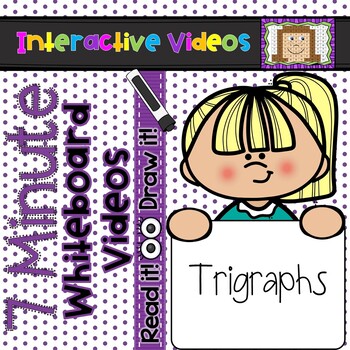 Preview of 7 Minute Whiteboard Videos - READ IT!  DRAW IT!  Trigraphs