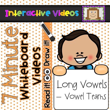 Preview of 7 Minute Whiteboard Videos - READ IT!  DRAW IT!  Vowel Teams