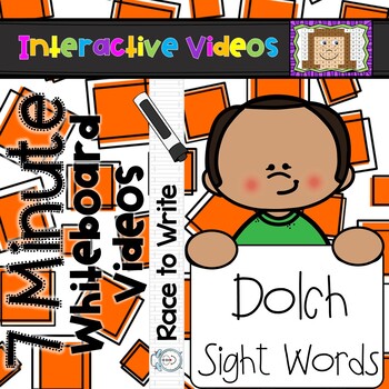 Preview of 7 Minute Whiteboard Videos - Race to Write Dolch Sight Words