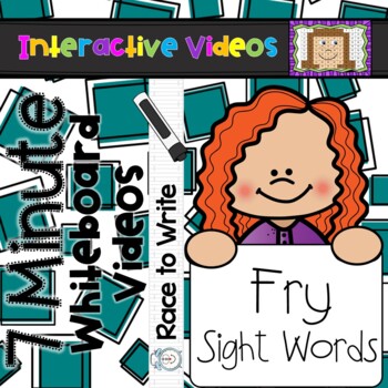 Preview of 7 Minute Whiteboard Videos - Race to Write Fry 100 Sight Words