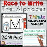 7 Minute Whiteboard Videos - Race to Write the Alphabet (print)
