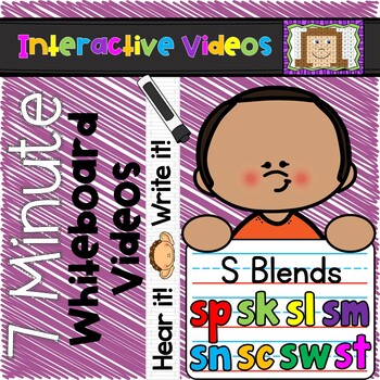 Preview of 7 Minute Whiteboard Videos - S Blends