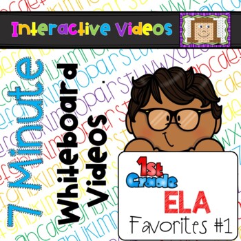 Preview of 7 Minute Whiteboard Videos - FIRST GRADE Reading Bundle