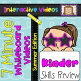 7 Minute Whiteboard Videos - Summer Kindergarten Review
