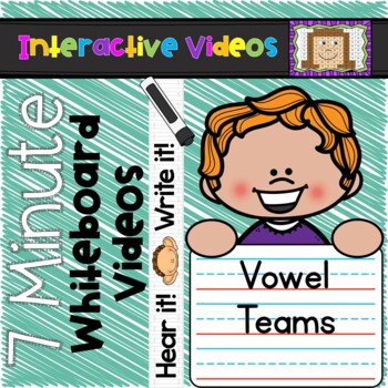Preview of 7 Minute Whiteboard Videos - Vowel Teams