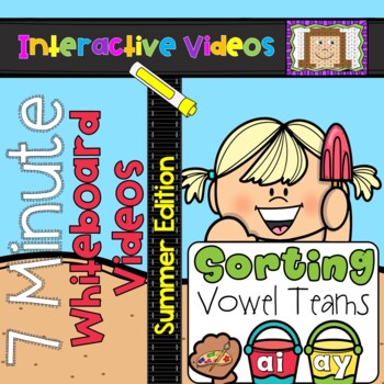 Preview of 7 Minute Whiteboard Videos - Vowel Teams