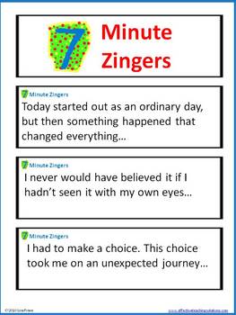 what is a zinger in an essay
