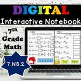 7.NS.2 Interactive Notebook, Multiplying & Dividing Ration