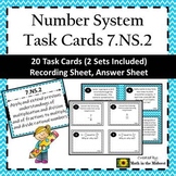 7.NS.2 Task Cards, Multiplying & Dividing Rational Numbers