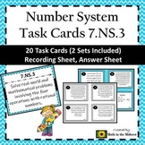 7.NS.3 Task Cards, Adding,Subtracting,Multiplying,Dividing