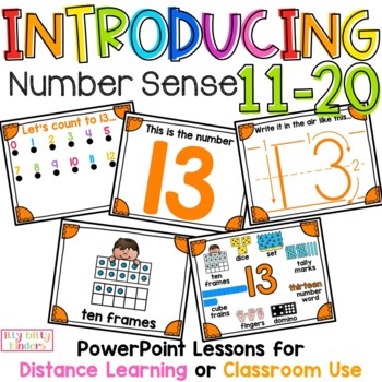 Preview of Number Sense PowerPoint Lessons 11-20, Ways to Show Numbers, Distance Learning