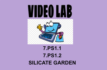 Preview of 7.PS1.1, 7.PS1.2 Silicate Gardens Video Lab Activity OAS NGSS