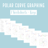 7 Polar Curve Graphing Worksheets with Solutions