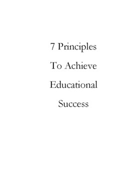 Preview of 7 Principles To Achieve Educational Success