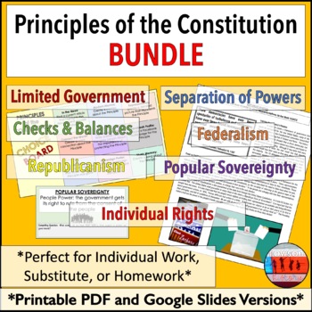 Preview of 7 Principles of the Constitution : Government Activities