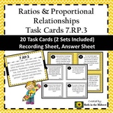 7.RP.3 Task Cards, Multi-Step Ratio & Percent Problems Task Cards