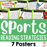 Sport Theme: 7 Reading Comprehension Strategy Posters (Bul