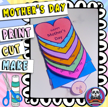 Preview of 7 Reasons Why I Love My Mom - mothers day crafts first grade -mother's day card