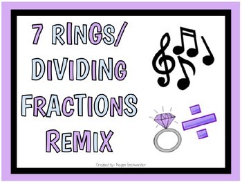 Preview of 7 Rings/Dividing Fractions Remix Song Lyrics with Instrumental