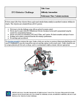 Preview of 7. Robot Crane - EV3 Robotics Challenge