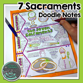 Preview of 7 Sacraments Doodle Notes