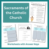 7 Sacraments of the Catholic Church (Worksheet or Quiz)-An