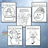 7 Snowman Coloring Sheets