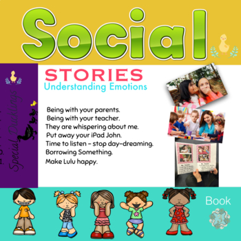 Preview of Social Stories - Make simple booklets/ Reflect on emotions Bundle! Book 3