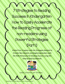 Preview of 7 Strategies to Reading Success in Kindergarten