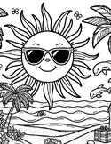 7 Summer Coloring pages (PDF)