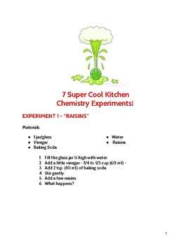 Preview of 7 Super Cool Kitchen Chemistry Experiments