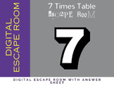 7 Times Table Multiplication Digital Escape Room