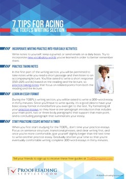Preview of 7 Tips for Acing the TOEFL's Writing Section
