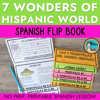 Preview of 7 Wonders of Hispanic World Flip Book