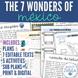 7 Wonders of México Spanish Culture & Geography Reading Pa