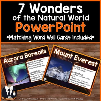 Preview of 7 Wonders of the Natural World PowerPoint