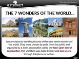 7 Wonders of the World Art Project Professional PP Presentation