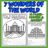 7 Wonders of the World Worksheets (Modern & Ancient)