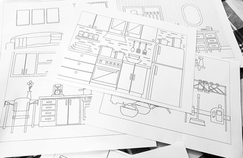 interior design studio coloring pages