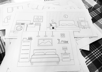 interior design studio coloring pages
