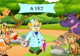 7-page VETERINARIAN Matching game (vet help animals doctor