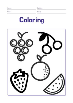 Download Fruit Coloring Sheets Worksheets Teaching Resources Tpt