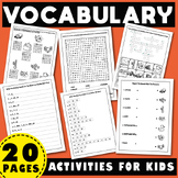 Puzzle Activities for Kids: Word Search, Scramble, Missing