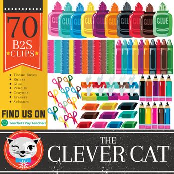 Preview of 70 Clip Art Set: Back to School Style!!!!