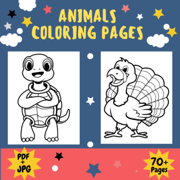 70 bonus printable animal coloring pages for boys girls kids